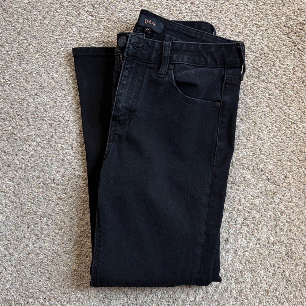 Quince Black Stretch Denim